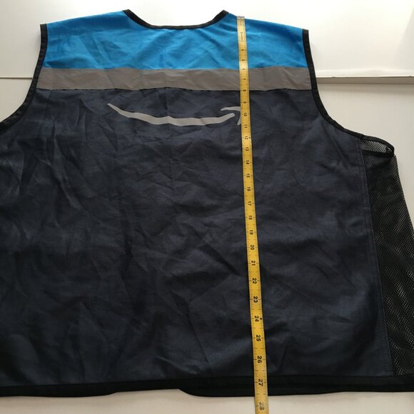 Amazon Blue Employee Uniform Vest Unisex Sleeveless Zip Up Size 2XL/3XL - Picture 8 of 8